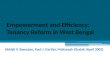 Empowerment and Efficiency: Tenancy Reform in West Bengal