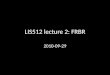 LIS512 lecture 2: FRBR