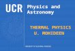 Physics and Astronomy