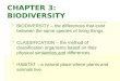 CHAPTER 3: BIODIVERSITY