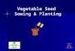 Vegetable Seed  Sowing & Planting