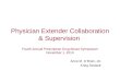 Physician  Extender Collaboration & Supervision