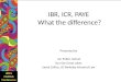 IBR, ICR, PAYE  What the difference?