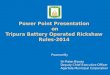 Power Point Presentation  on Tripura Battery Operated Rickshaw Rules-2014
