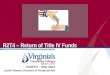 R2T4 – Return of Title IV Funds