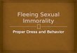 Fleeing Sexual Immorality
