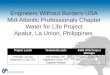 Engineers Without Borders-USA Mid-Atlantic Professionals Chapter Water for Life Project Apatut, La Union, Philippines