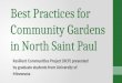 Best Practices for Community Gardens in North Saint Paul