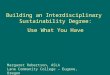 Building an Interdisciplinary  Sustainability Degree: Use What You Have