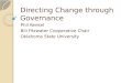 Directing Change through Governance