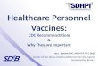 Healthcare Personnel Vaccines: CDC Recommendations & Why They are Important