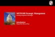 MGT4380 Strategic Management Creating Competitive Advantages