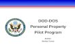 DOD-DOS Personal Property Pilot Program Briefer: Bertha  Turner