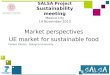 Market perspectives  UE  market  for sustainable food  Cesare Zanasi - Bologna University