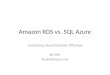 Amazon RDS vs. SQL Azure