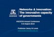 Networks & Innovation: The innovative capacity of governments