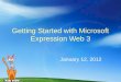 Getting Started with Microsoft Expression Web 3