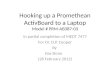 Hooking up a Promethean  ActivBoard  to a Laptop Model # PRM-AB387-03