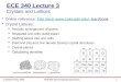 ECE 340 Lecture  3 Crystals and Lattices