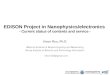 EDISON Project in Nanophysics/electronics  - Current status of contents and service -