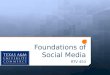 Foundations of Social Media