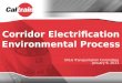 Corridor Electrification Environmental Process