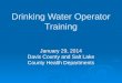 Drinking Water Operator Training
