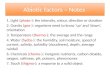 Abiotic factors – Notes