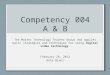 Competency 004 A & B