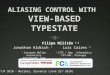 Aliasing Control With View-Based  TypeState