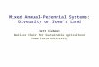 Mixed Annual-Perennial Systems: Diversity on Iowa’s Land