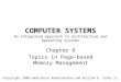 Computer Systems An Integrated Approach to Architecture and Operating Systems