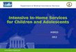 Intensive In-Home Services for Children and Adolescents