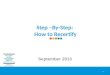 Step –By-Step:  How to Recertify