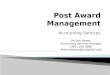 Post Award Management