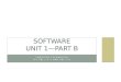 Software Unit 1—Part B