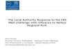 The Local Authority Response to the E4G M&E challenge with reference to Valleys Regional Park Eleri Davies