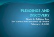 PLEADINGS AND DISCOVERY