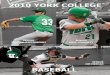 2010 York College Baseball Media Guide