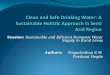 Clean and Safe Drinking Water: A Sustainable Holistic Approach in Semi Arid Region
