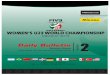 Bulletin no 2 womens u23 world championship , mexico 2013
