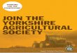 Yorkshire Agricultural Society membership leaflet