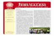Newsletter Jérusalem n°14 (Mai 2012)