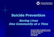 Suicide Prevention & Suicide and the Elderly