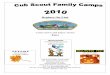 Cub Scout Family Camps