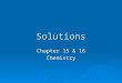 Solutions (Chapter 15-16)