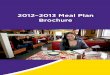 ECU 2012-2013 Meal Plan Brochure