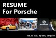Resume for porsche by Eddy Lee