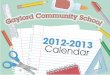 Gaylord Schools Calendar 2012-2013