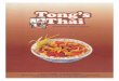 Tongs Thai menu
